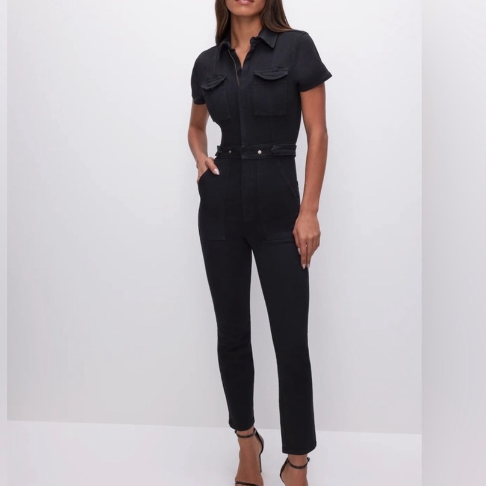 Good American Classic Black Jumpsuit